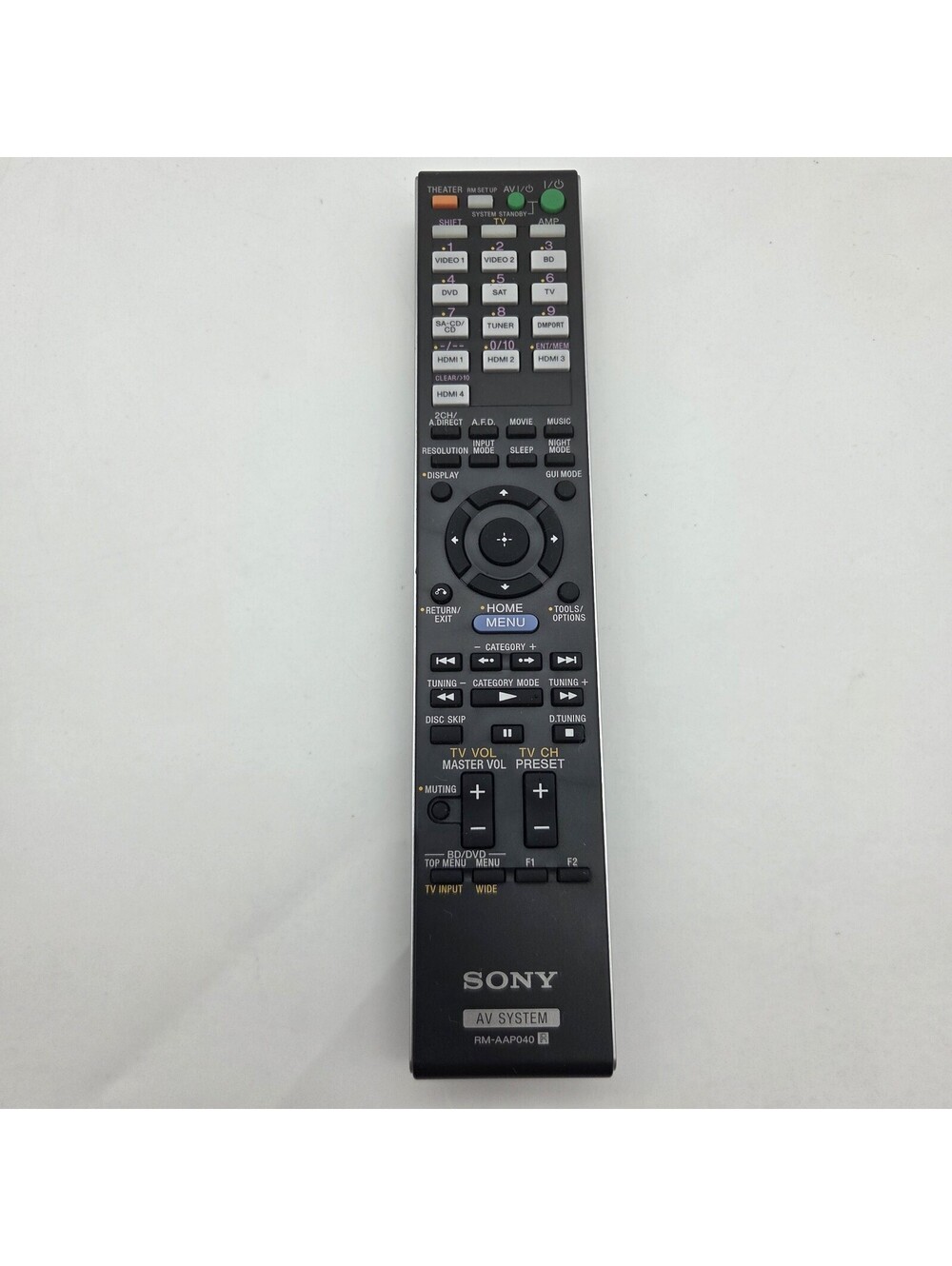 Genuine Sony RM-AAP040 Remote Control OEM For STR-DN1000 A/V Receiver - Tested